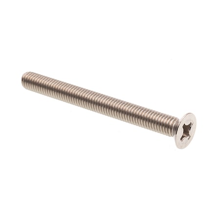 Prime-Line Machine Screw, Metric, Flat Head, Phillip Drive M8-1.25 X 80MM A2-70 Stainless Steel 5PK 9121842